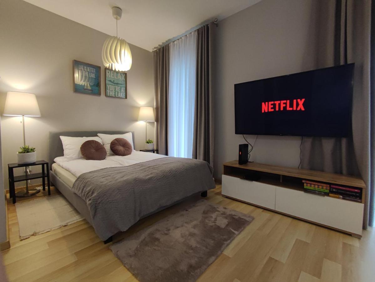 Marina Apartment - Przy Jeziorze, Taras, Tv55" Z Netflix I Prime, Parking Iława Kültér fotó
